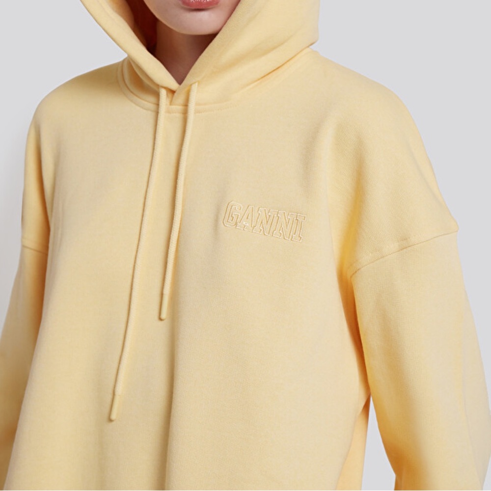Ganni Yellow Sweatshirt and Shorts